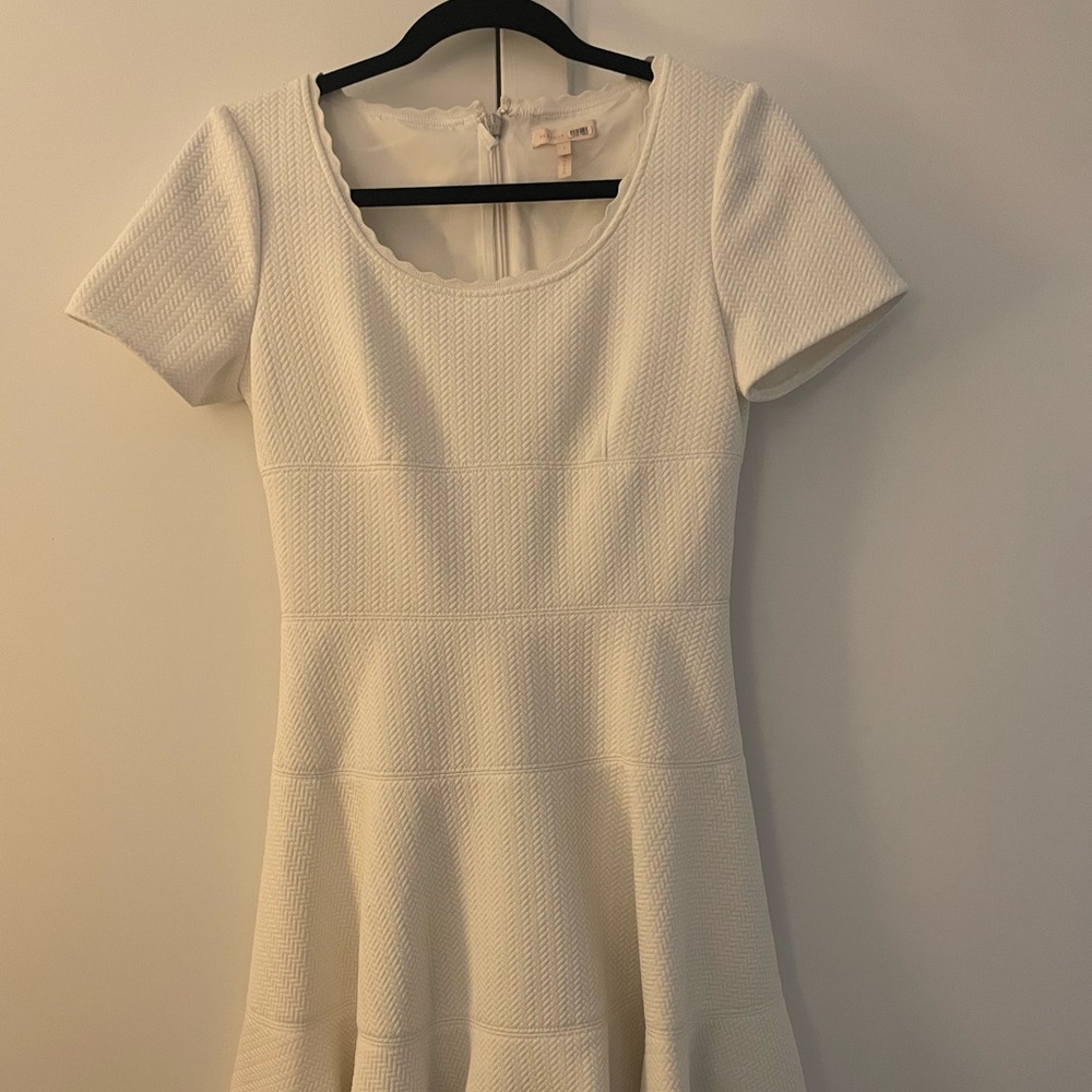Rebecca Taylor scoop neck mini a line